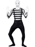 Men's Mime Second Skin Costume Size XL 46-48 chest