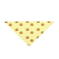 Golden Pawprints on Buttercream Sky - Pet Bandana Pet Zen