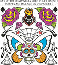 Forum Novelties Day Of The Dead Body And Chest Tattoo Kit Adult