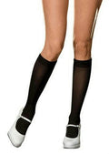 DreamGirl Sheer Bobbi Knee Sock Adult One Size