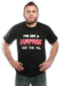 I've Got a Surprise Just For U Flip Up T-Shirt Zombie Funny Scary Costume Large