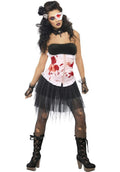 Smiffy's Womens Bleeding Beauty Gothic Adult Corset Tutu Costume Size Small