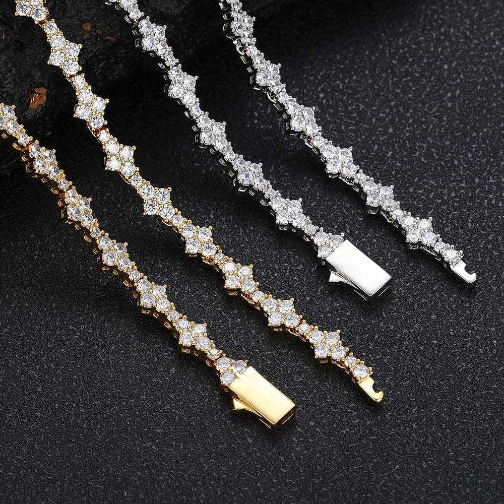 Zircon Tennis Fashion Brand Ornament Full Diamond Necklace