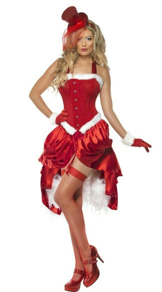 Santa Baby Burlesque Adult Costume Size Medium