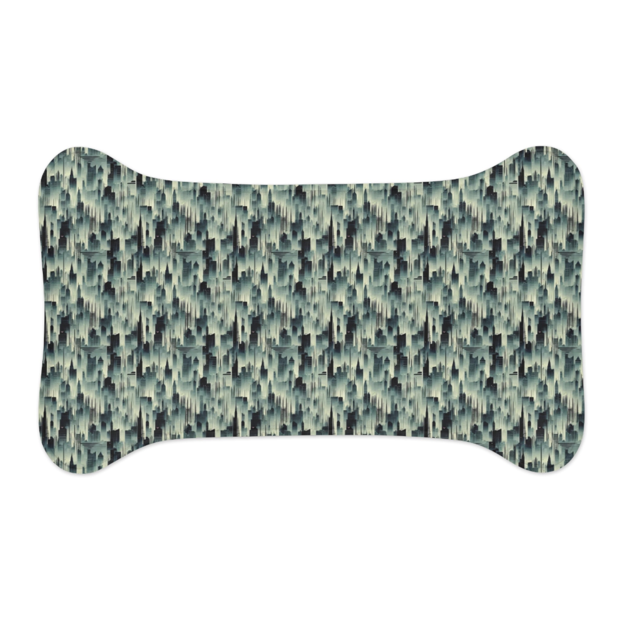 Echoes of a City in Mist and Repeat - Pet Feeding Mat Pet Ze