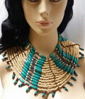 Native American Natural Bead Necklace Costume Accessory