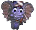 Cesar Republican Elephant Hard Rigid Plastic Costume Adult Mask