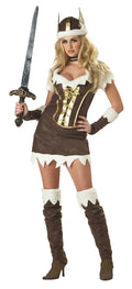California Costume Sexy Viking Vixen Adult Costume Warrior Size Small 6-8