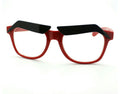Red Frame Funny Black Eyebrows Eyeglasses Clear Lens Novelty Cartoon