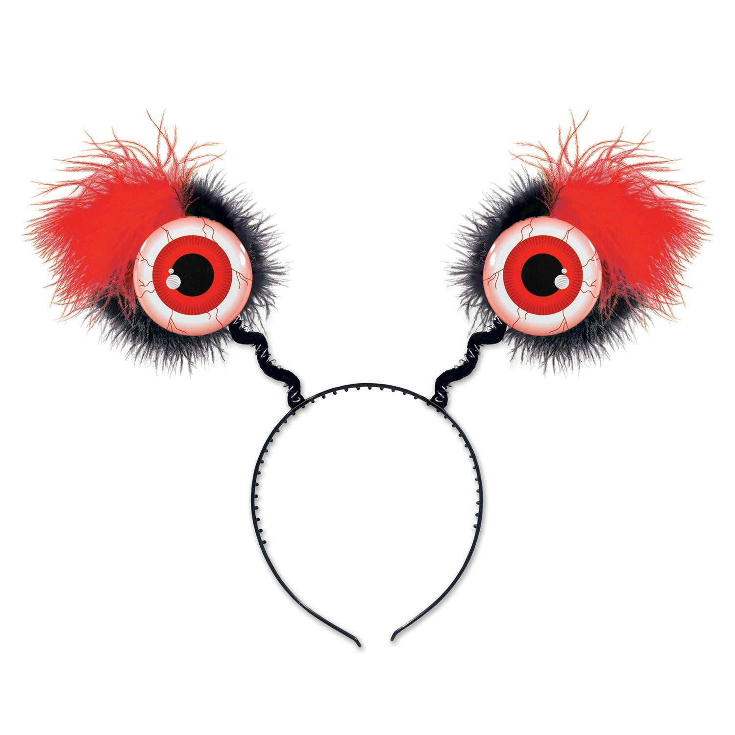 Furry Red Eyeball Boppers Headband