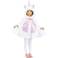 Fun World Girl's Pink and White Li'l Unicorn Cape Toddler Costume Fits up to 3T