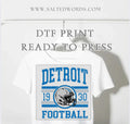 Detroit football sports print DTF print