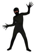 Fade Eye Shadow Demon Black Skin Suit Child Costume Medium 8-10