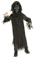 Rubie's Boy's Skeleton Lord Black Hooded Robe and Mask Child Costume Medium