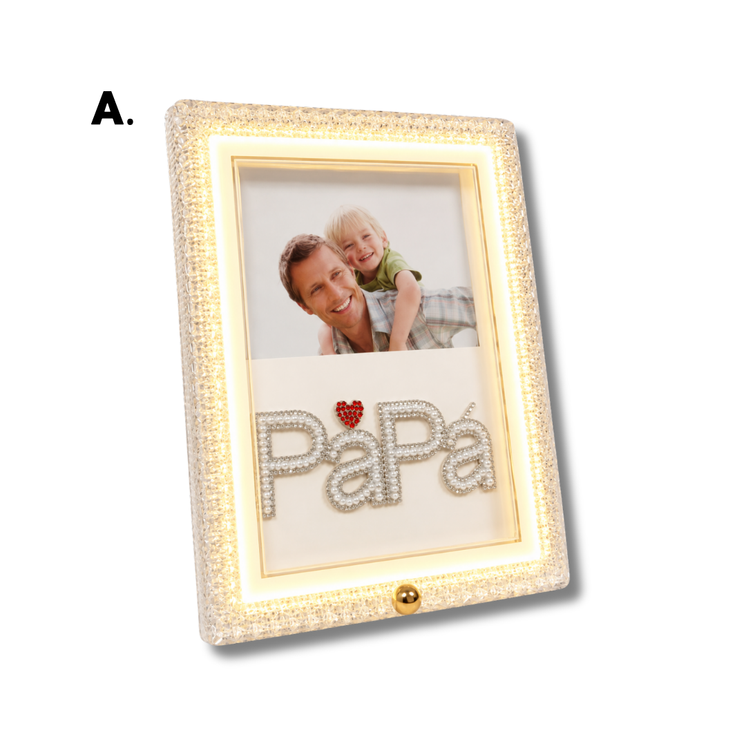 Marco para papá con luz