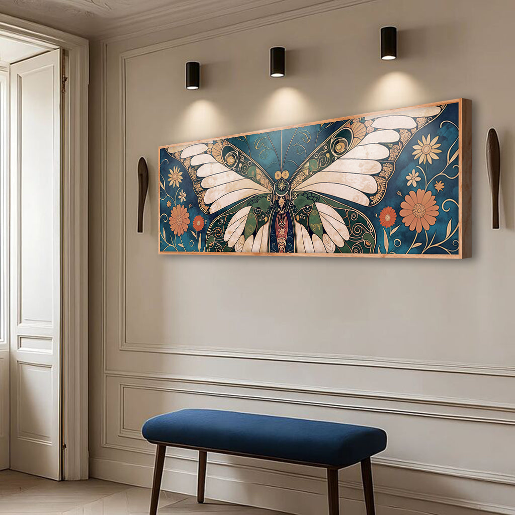 Abstract Vintage Butterfly Wall Art