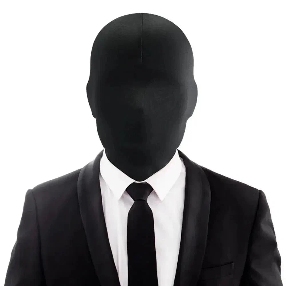 2pcs Black Cosplay Full Mask | Breathable Thin Hood for Halloween and Party Costumes