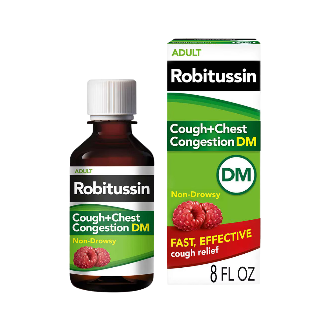Robitussin Adult Cough + Chest Congestion DM Non-Drowsy (8oz)
