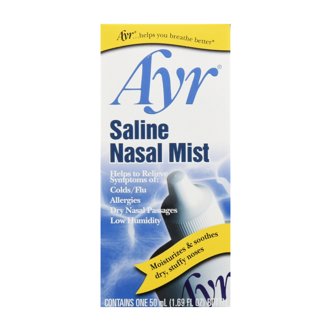 Ayr Saline Nasal Mist for Stuffy Noses (50ml)