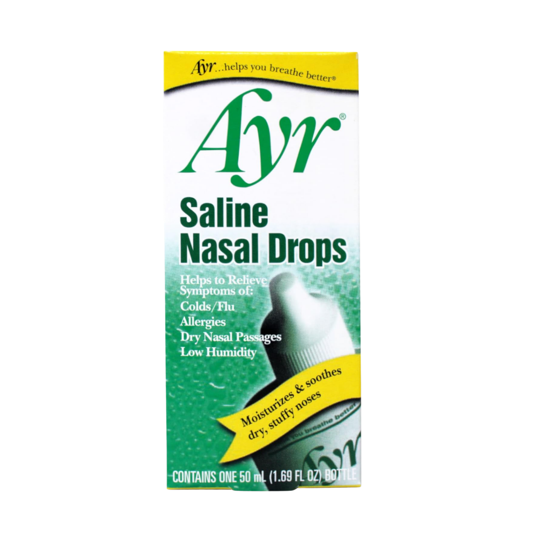 Ayr Saline Nasal Drops for Dry Passages (50ml)