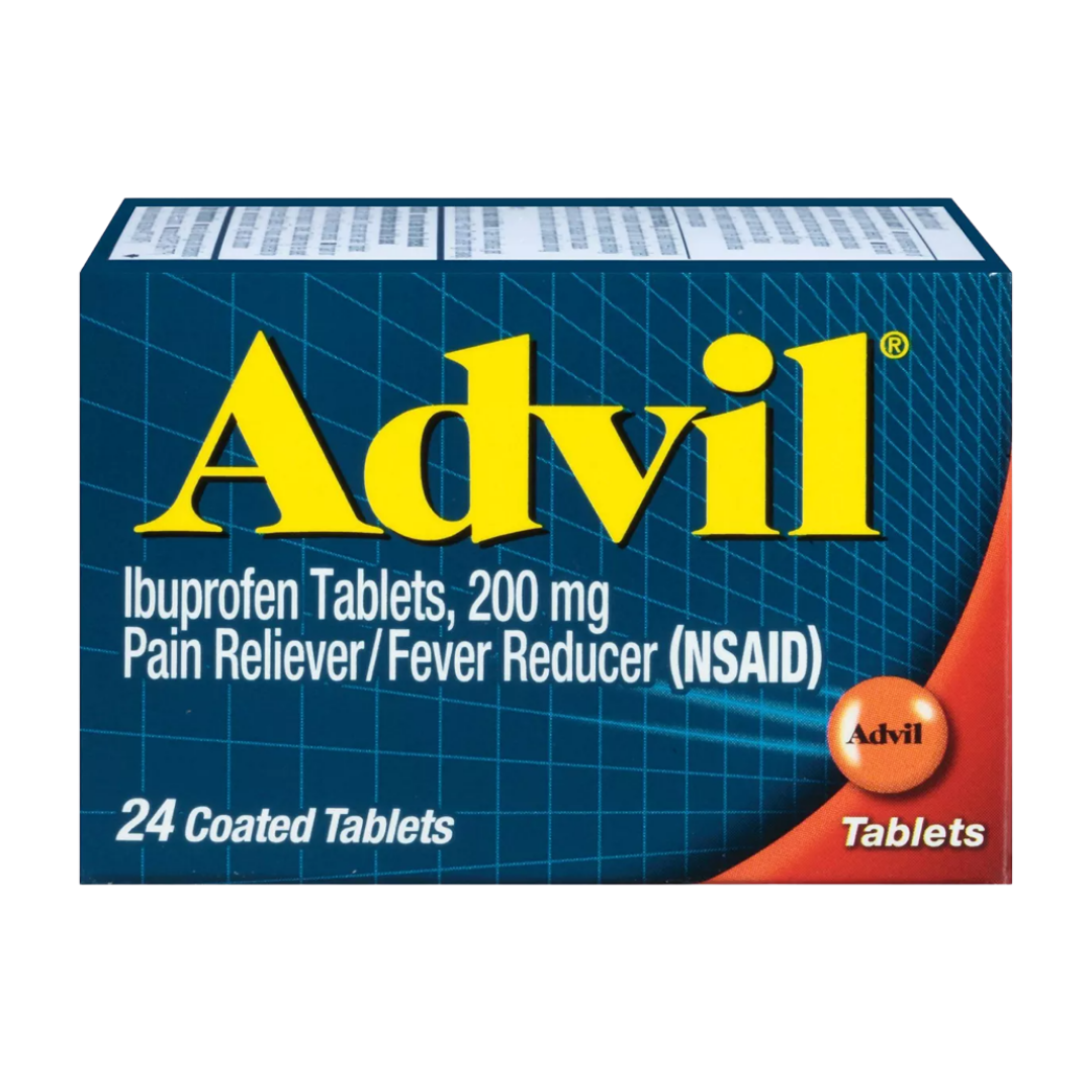 Advil Ibuprofen 200mg Pain Reliever & Fever Reducer (24 Coated Tablets)