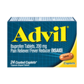 Advil Ibuprofen 200mg Pain Reliever & Fever Reducer (24 Coated Caplets)