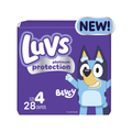 Luvs Platinum Protection Baby Diapers Bluey Size 4 (28 Count)
