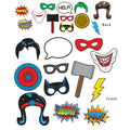 Beistle Hero 12 Piece Photo Fun Signs 6.75in x 10in Superhero Party Supplies