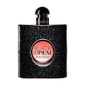 Yves Saint Laurent Black Opium eau de parfum bottle with pink label and black cap