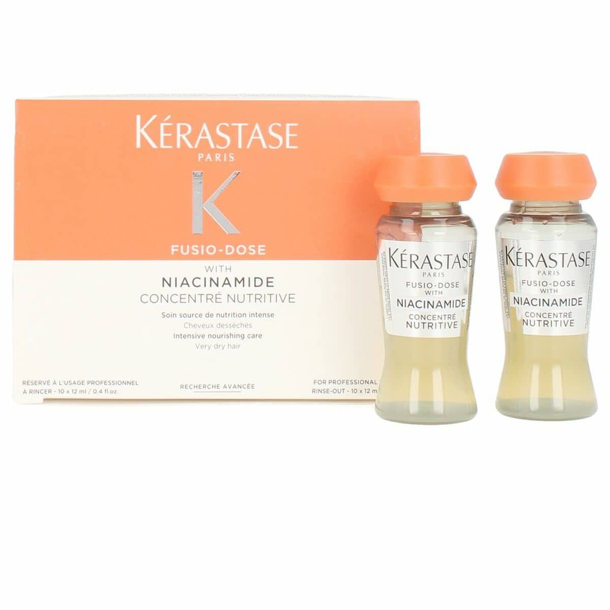 Kerastase Fusio-Dose niacinamide concentrate vials and box