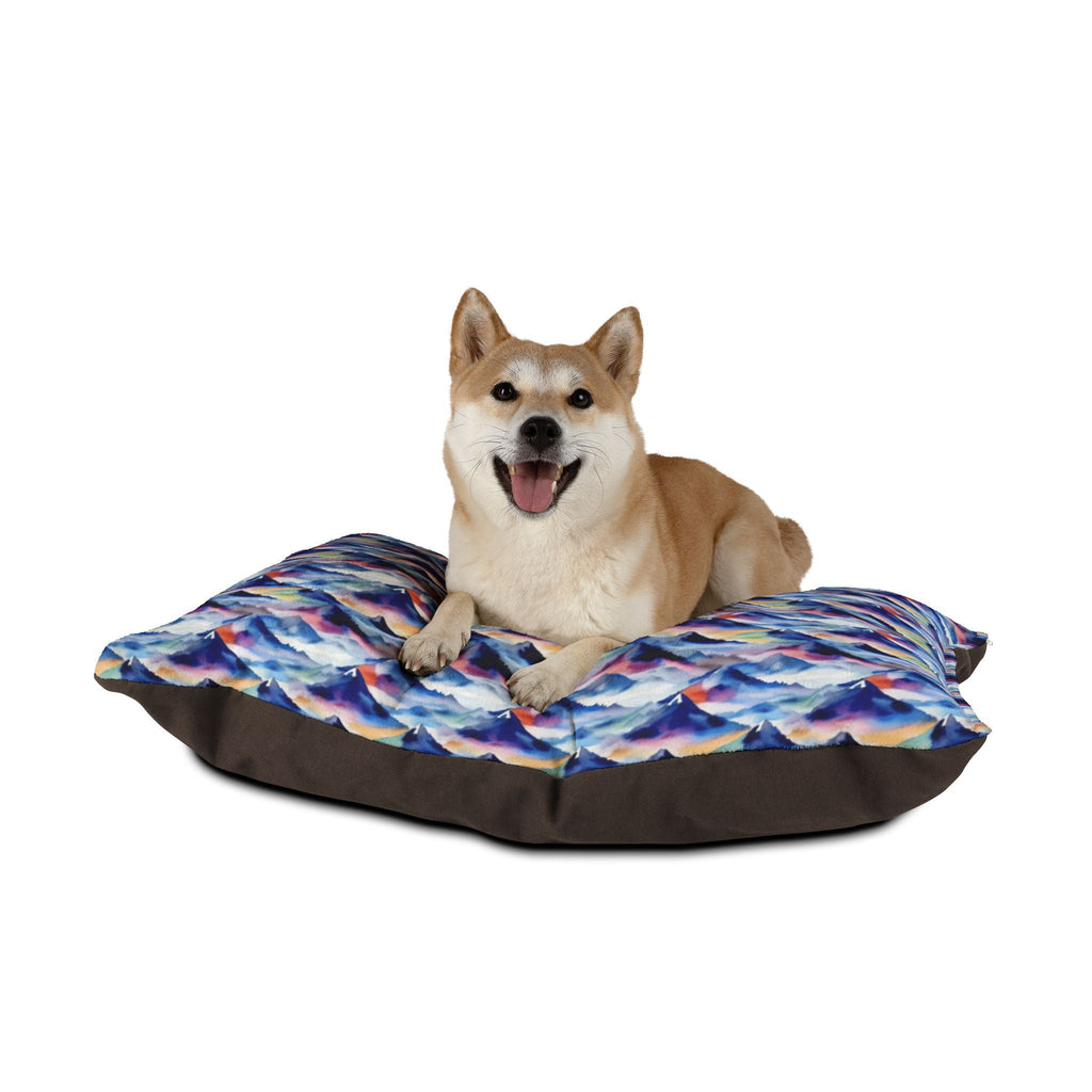 Endless Watercolor Mountain Waves - Pet Bed Pet Zen