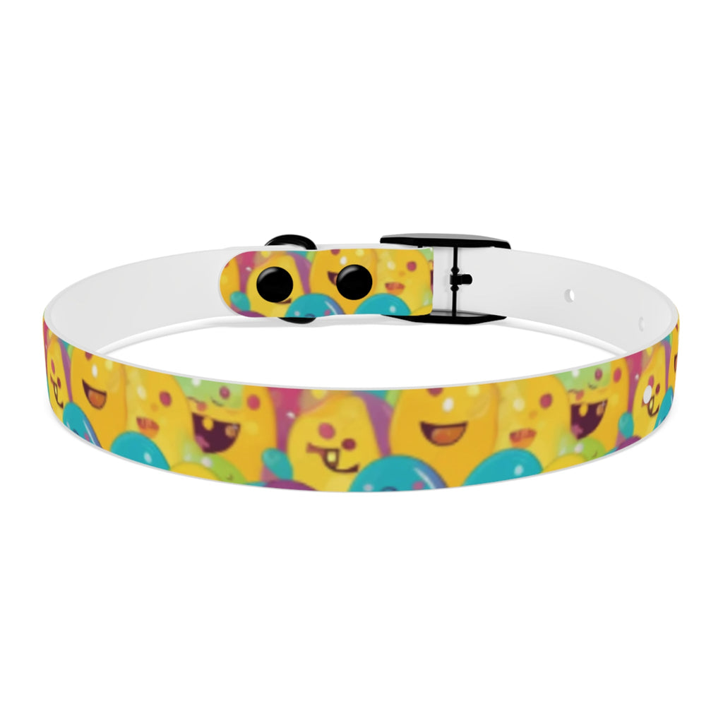 Giggle Crowd of Rainbow Blob Critters - Pet Collar Pet Zen