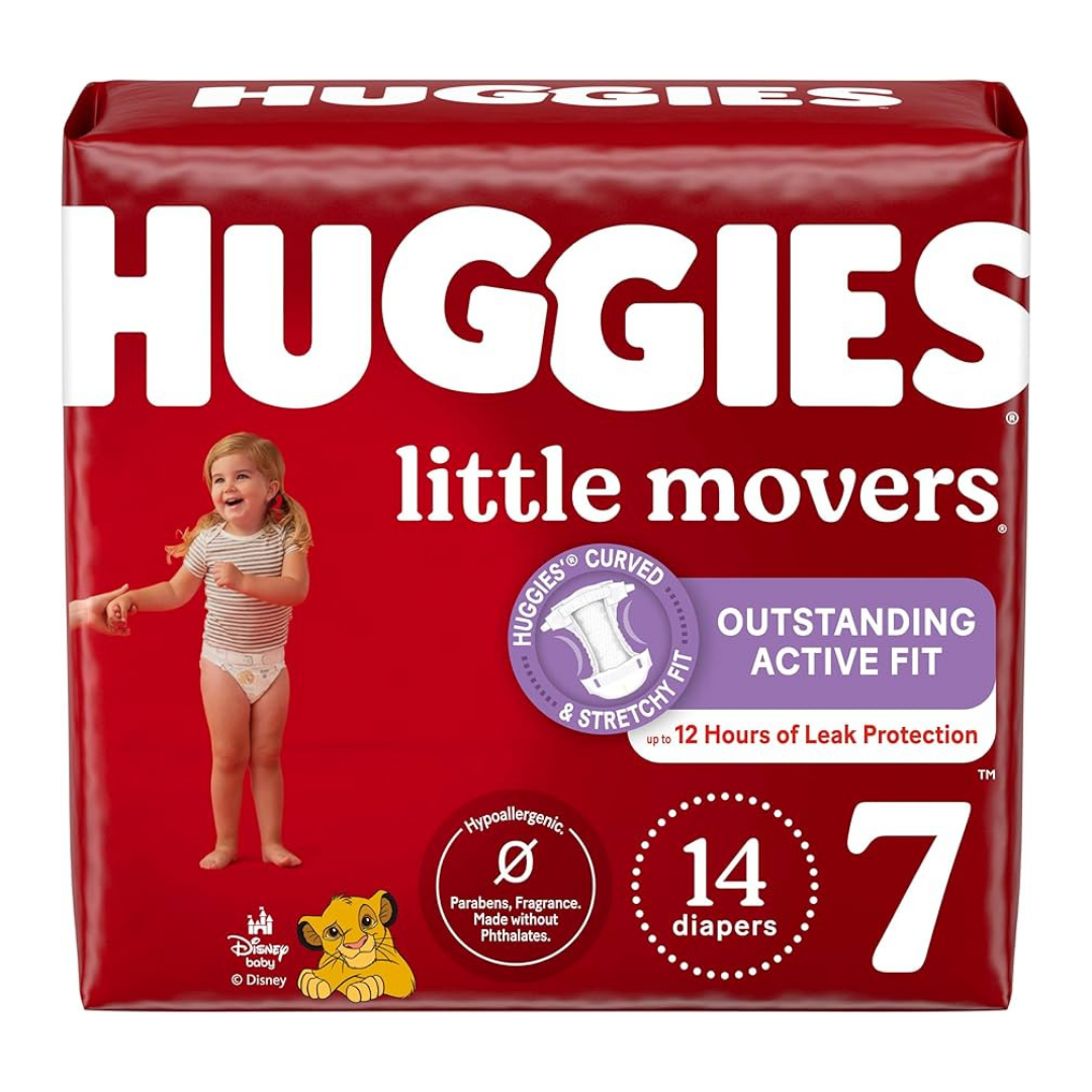 Huggies Little Movers Diapers Size 7 (14ct)