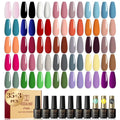 38 Piece Gel Polish Set with 35 Colors and Glossy Finish