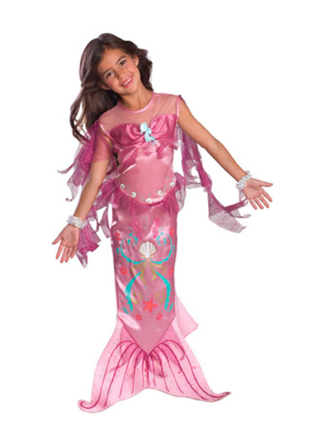 Pink Mermaid Child Girls Costume Size Small 4-6