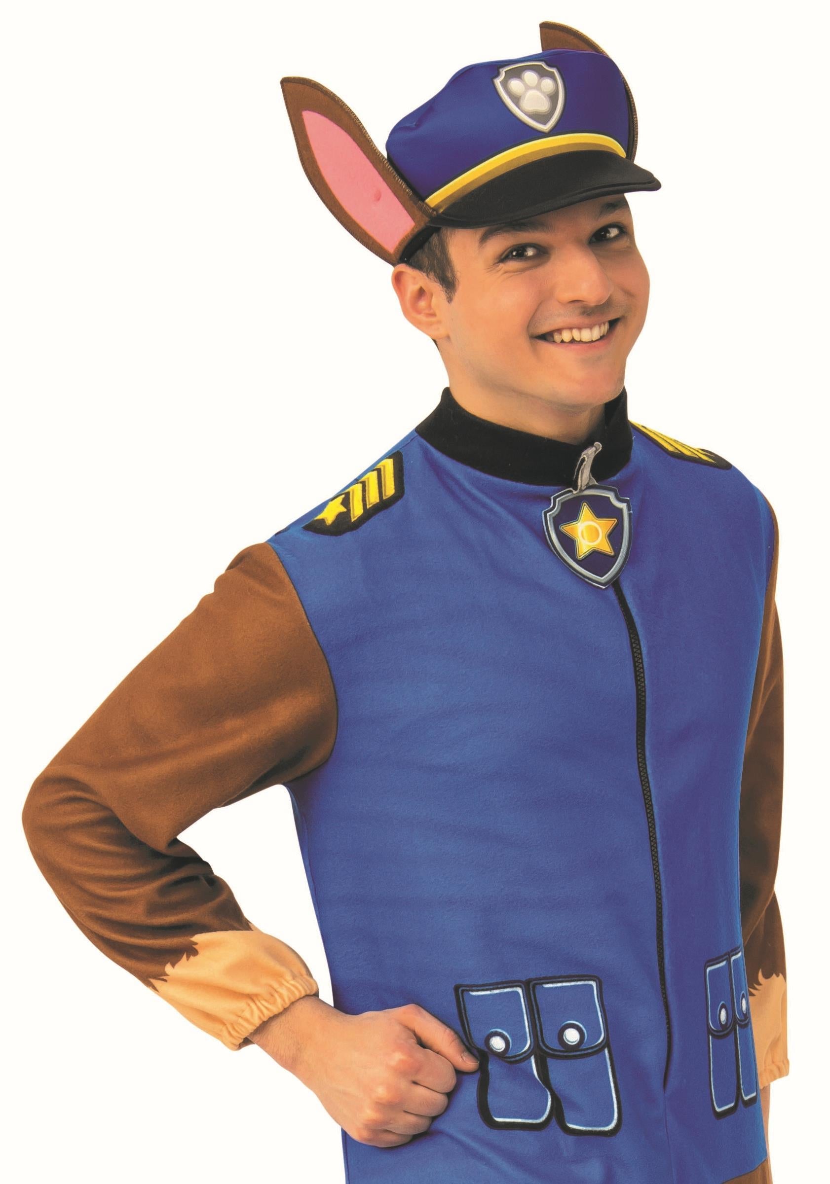 Paw Patrol Chase Jumpsuit Adult Costume Size Standard