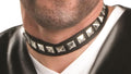 Studded Choker Black Gothic Biker Costume Accessory