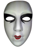 Cesar Painted White Female Semi-Rigid Plastic Face Mask