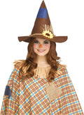 Sweet Scarecrow Brown Costume Hat