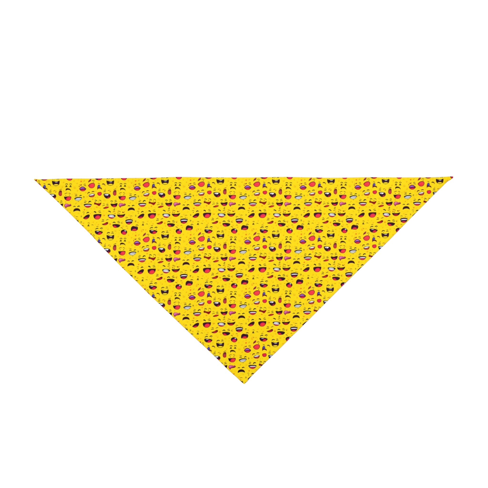 Endless Grins: A Sea of Laughing Faces - Pet Bandana Pet Zen