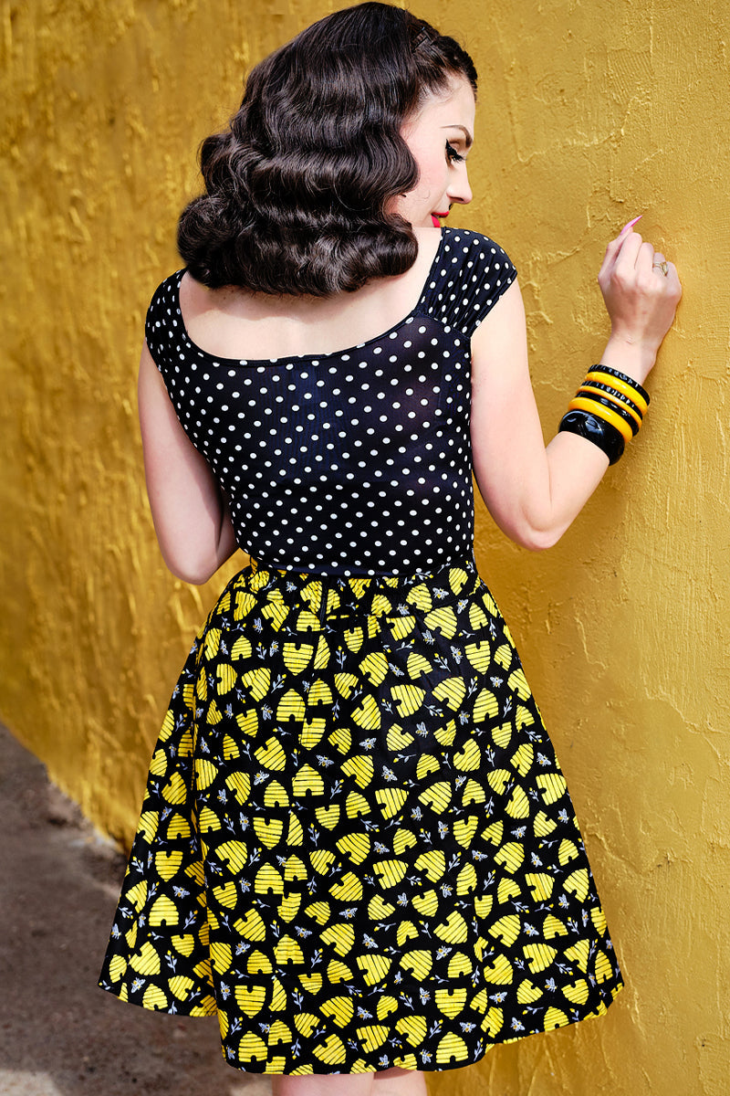 Honey Hives A-line Skirt
