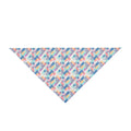 Pastel Pixel Weave in Diagonal Harmony - Pet Bandana Pet Zen