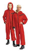 Money Heist Salvador Dali Adult Jumpsuit Deluxe Adult Costume Medium 38-40