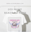 Under His Wings ORIGINAL DESIGN DTF Transfer