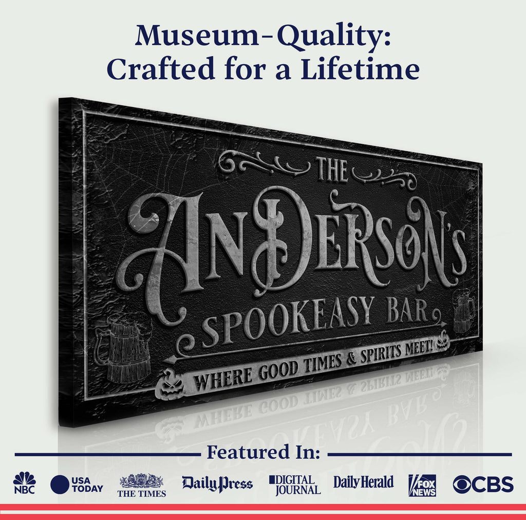 Personalized Spookeasy Bar Sign