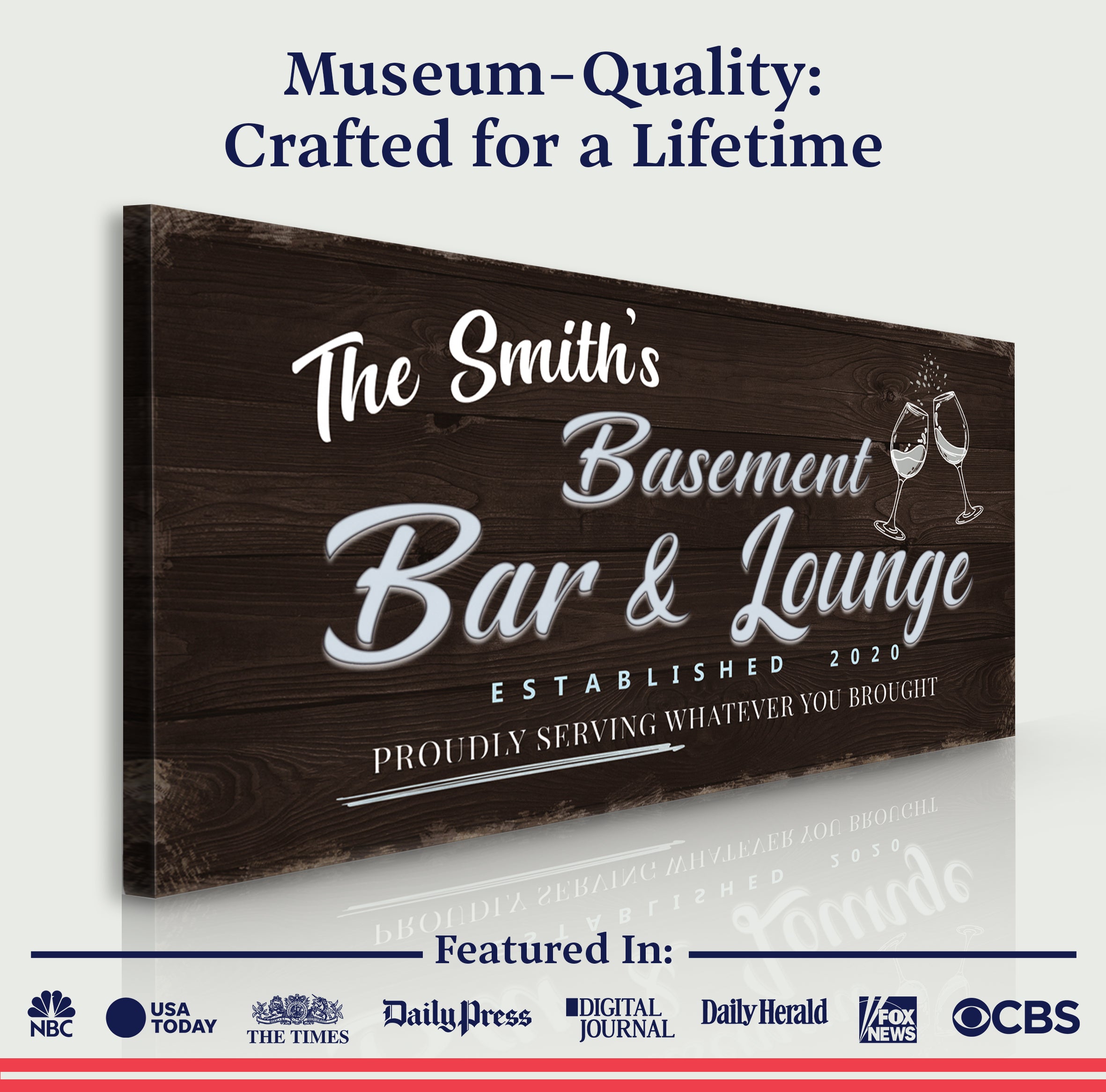 Basement Bar And Lounge Sign IV