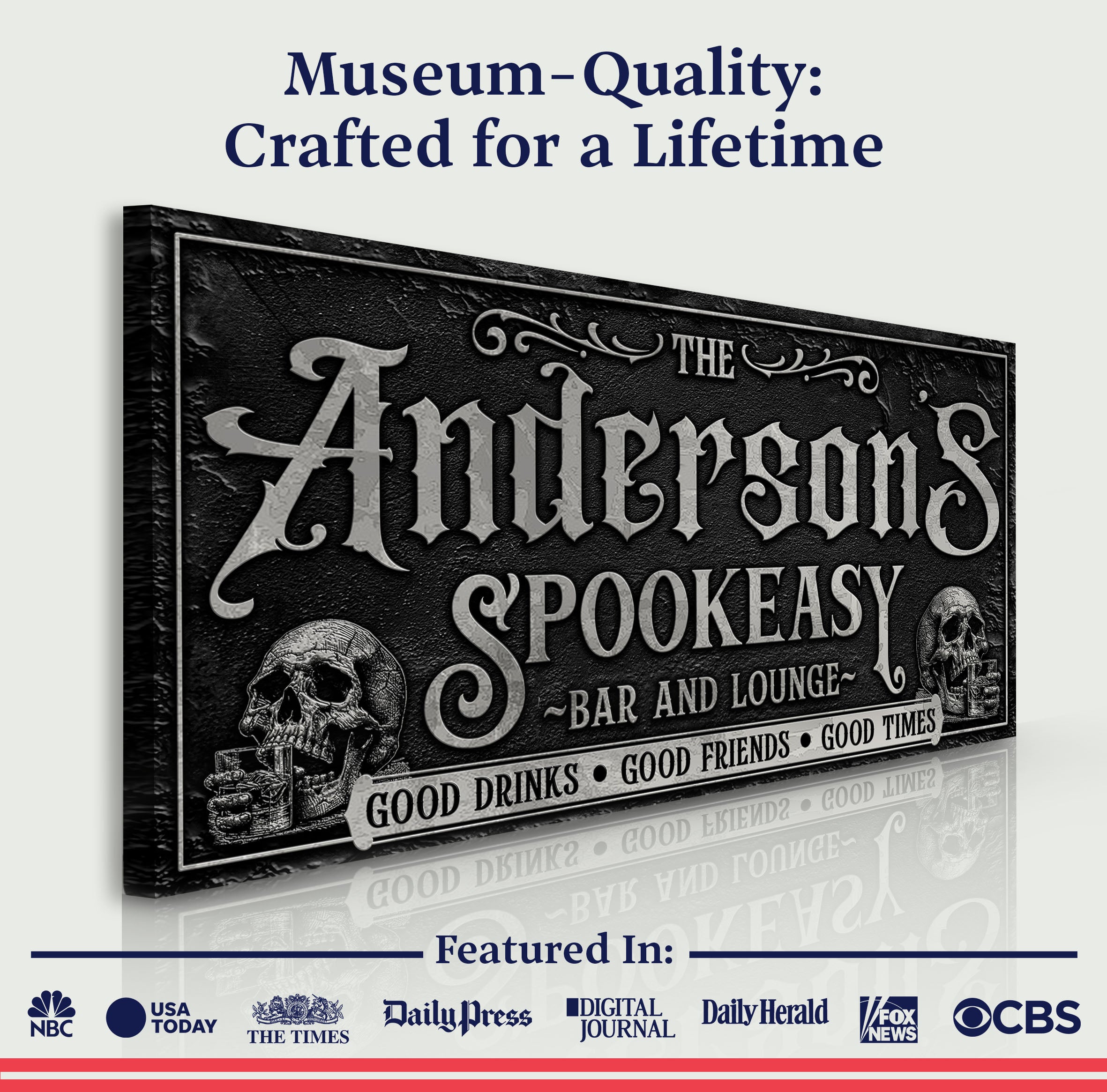 Personalized Spookeasy Bar Sign II