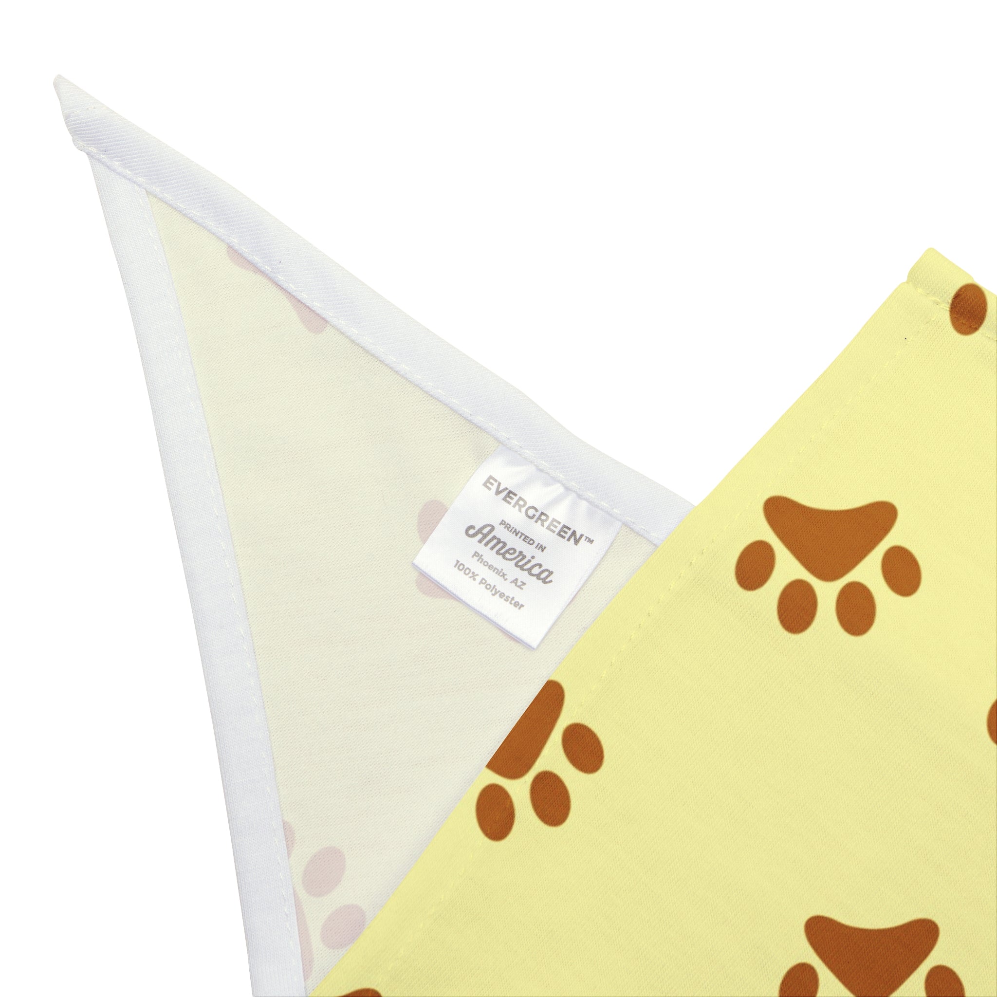 Golden Pawprints on Buttercream Sky - Pet Bandana Pet Zen