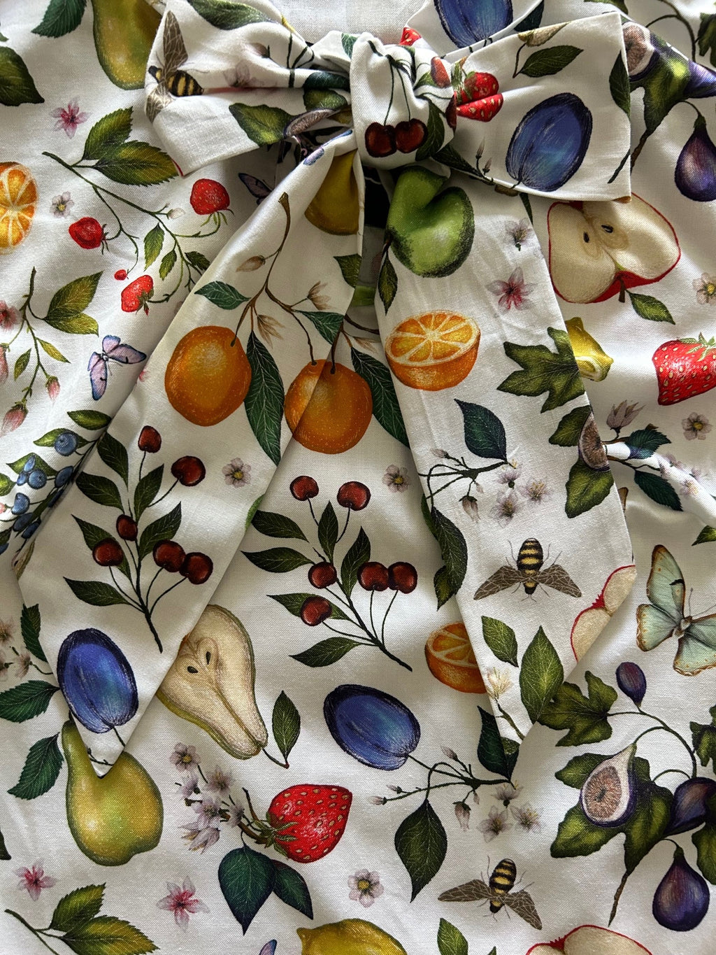 Fruits & Butterflies Bow Top - 4X only, 1 left!