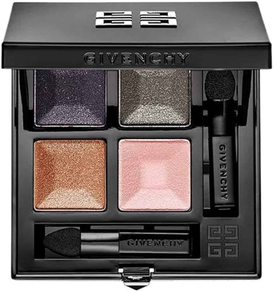 Givenchy Prisme Quatuor eyeshadow palette with four shimmer shades and brush